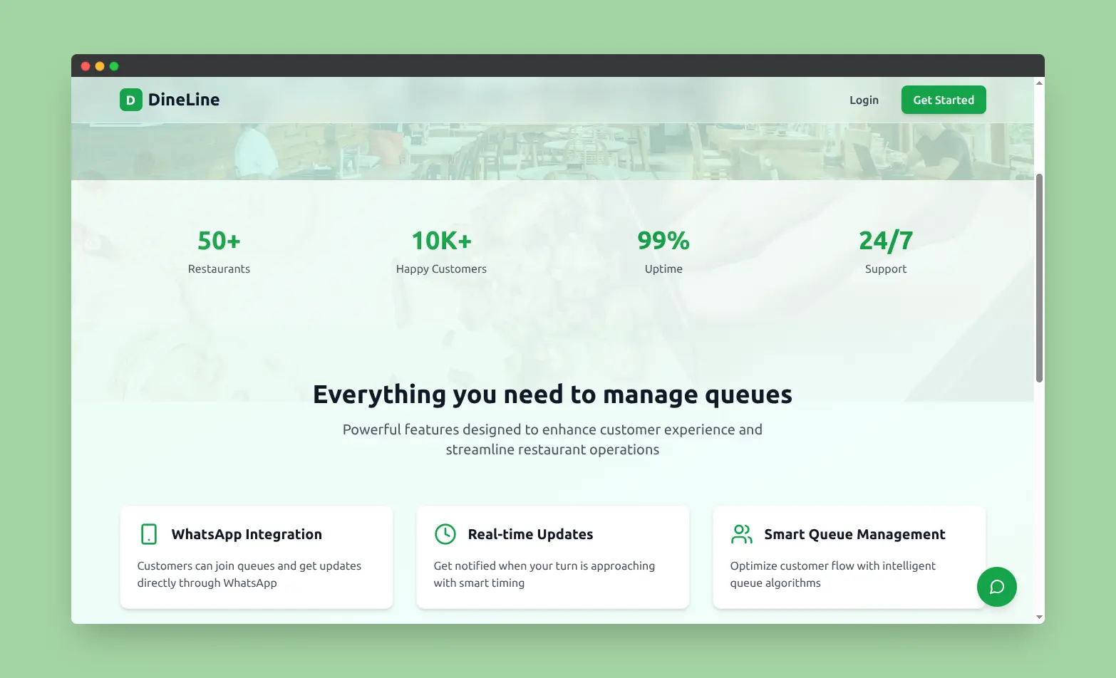 DineLine – Digital Queue Management Platform